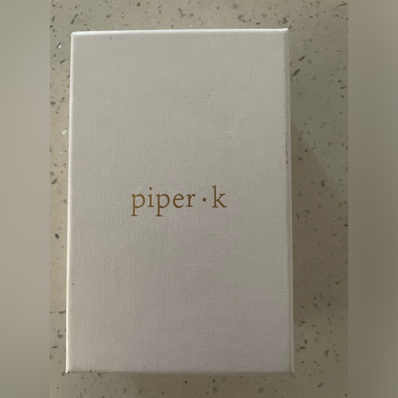 Piper K Hand Beaded Bride Earrings - Picture 3 of 4